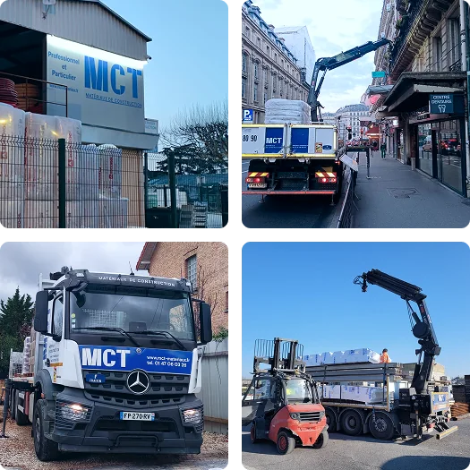 Dépôt et véhicules de livraison MCT