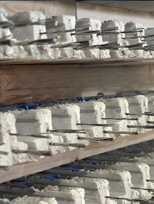 Composants d'un plancher KP1 : poutrelles, entrevous, table de compression